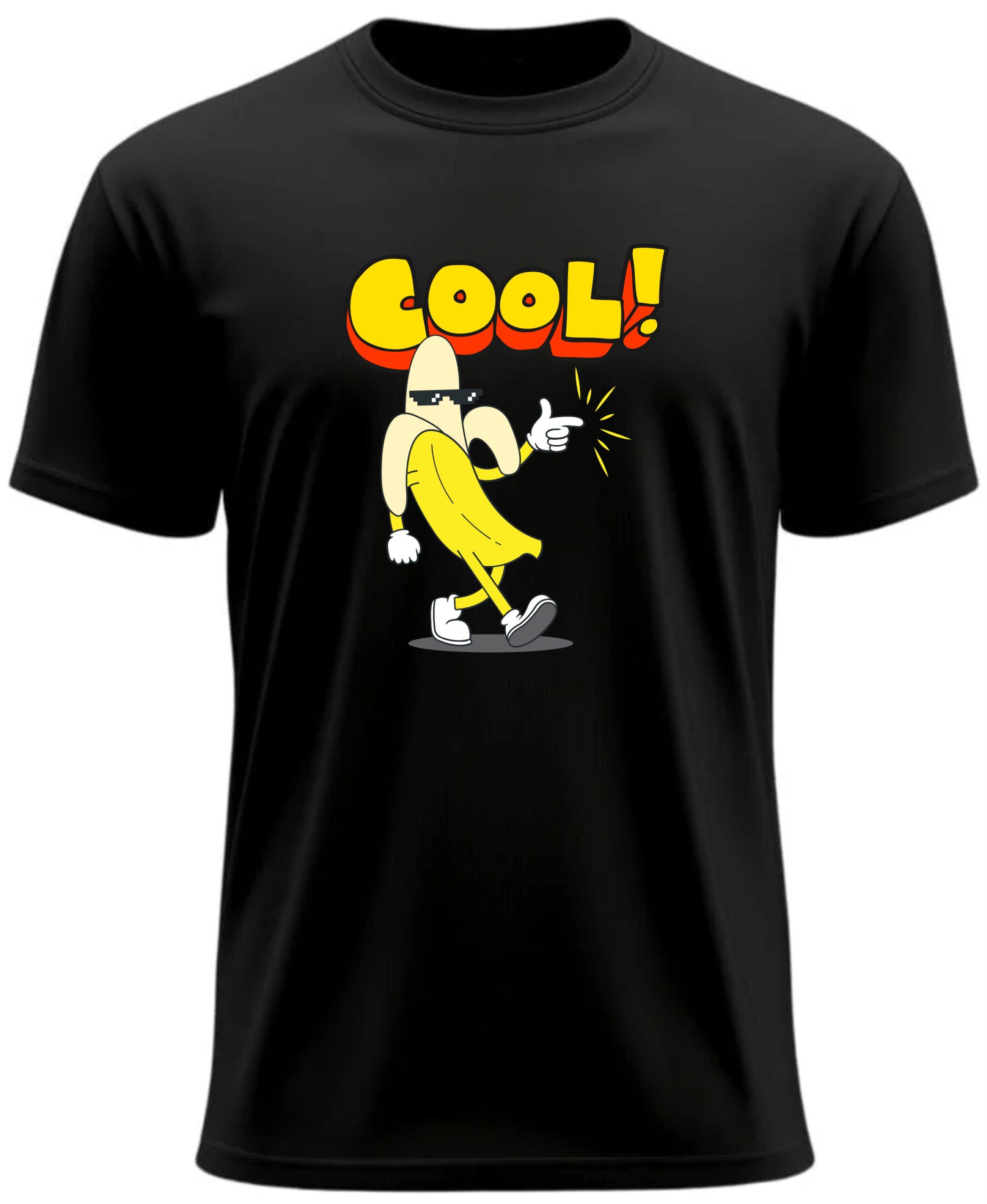 "Cool" Printed T-Shirt, Round Neck, Bio-Wash Cotton, Regular Fit for Boys/Men