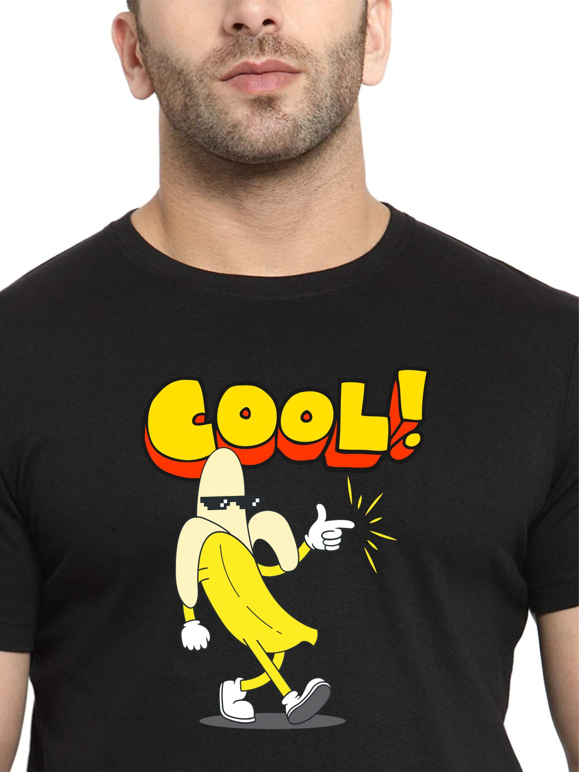"Cool" Printed T-Shirt, Round Neck, Bio-Wash Cotton, Regular Fit for Boys/Men - Image 3