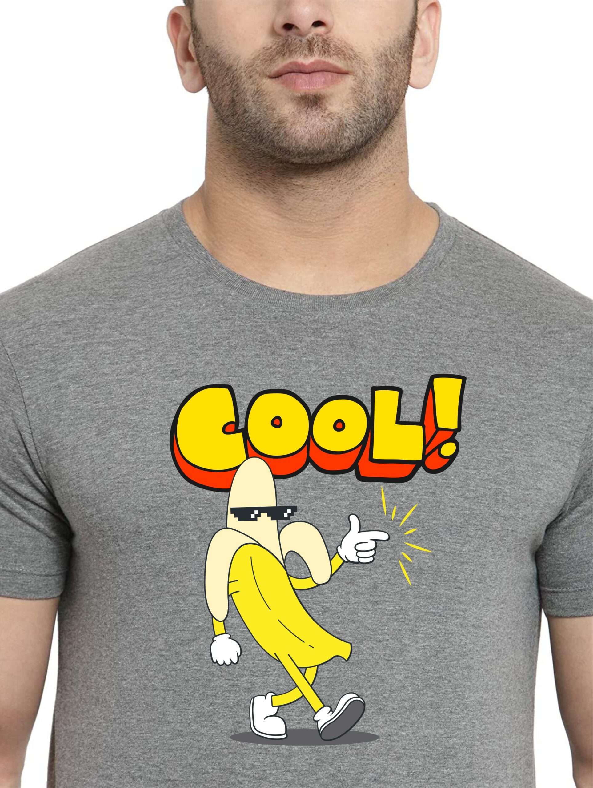 "Cool" Printed T-Shirt, Round Neck, Bio-Wash Cotton, Regular Fit for Boys/Men - Image 11