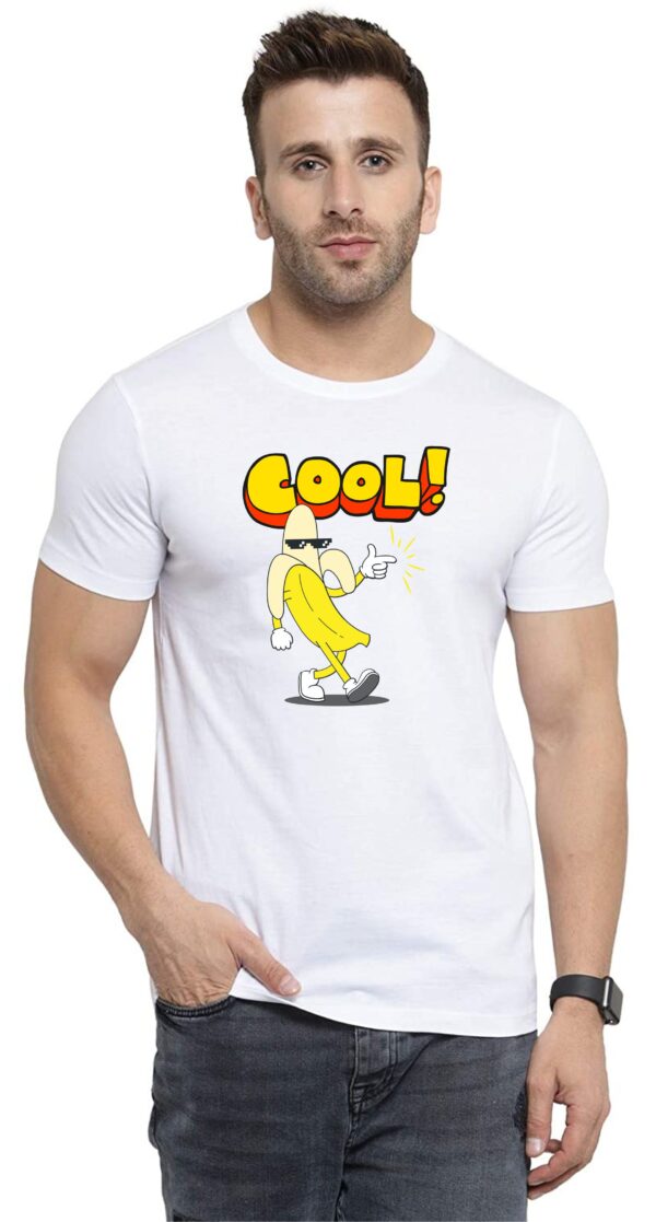 "Cool" Printed T-Shirt, Round Neck, Bio-Wash Cotton, Regular Fit for Boys/Men - Image 6
