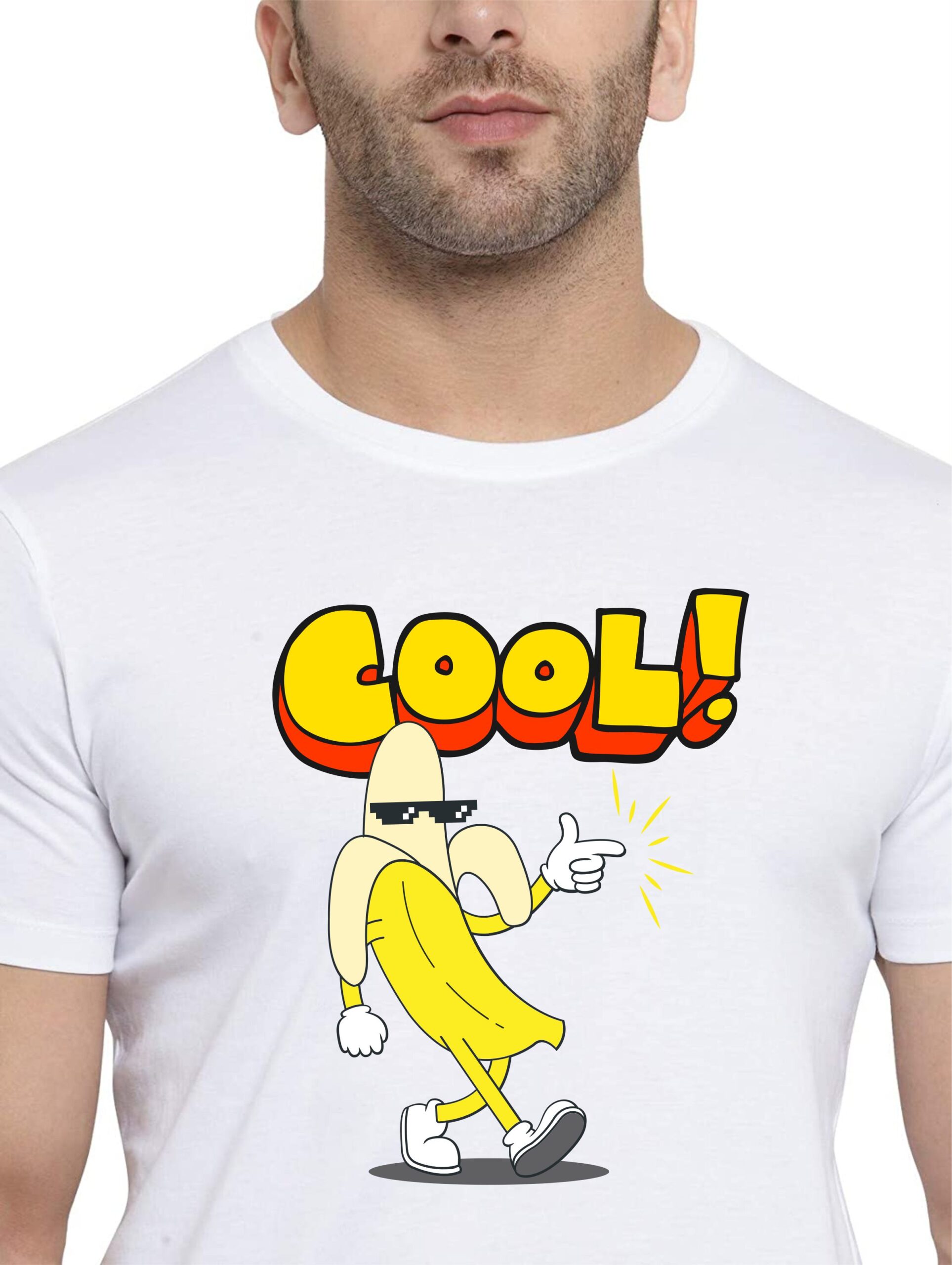 "Cool" Printed T-Shirt, Round Neck, Bio-Wash Cotton, Regular Fit for Boys/Men - Image 7