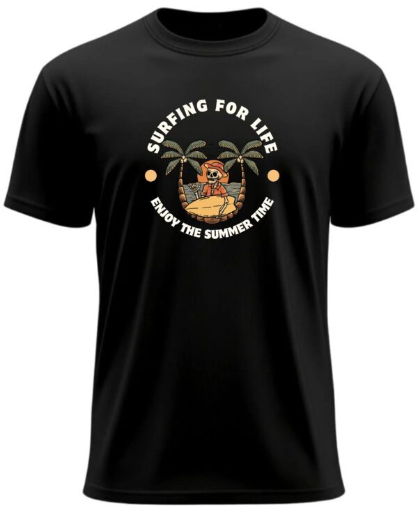 "Summer Time" Printed T-Shirt, Round Neck, Bio-Wash Cotton, Regular Fit for Boys/Men